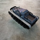 Model of a military vehicle on a concrete surface