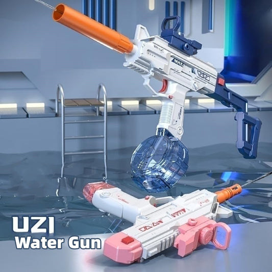 Rechargeable Electric Spray Gun – Long Range Water Blaster with Dual Clips