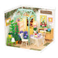 Miniature House Kit with Lights and Furniture