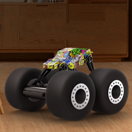 RC stunt truck with remote controller