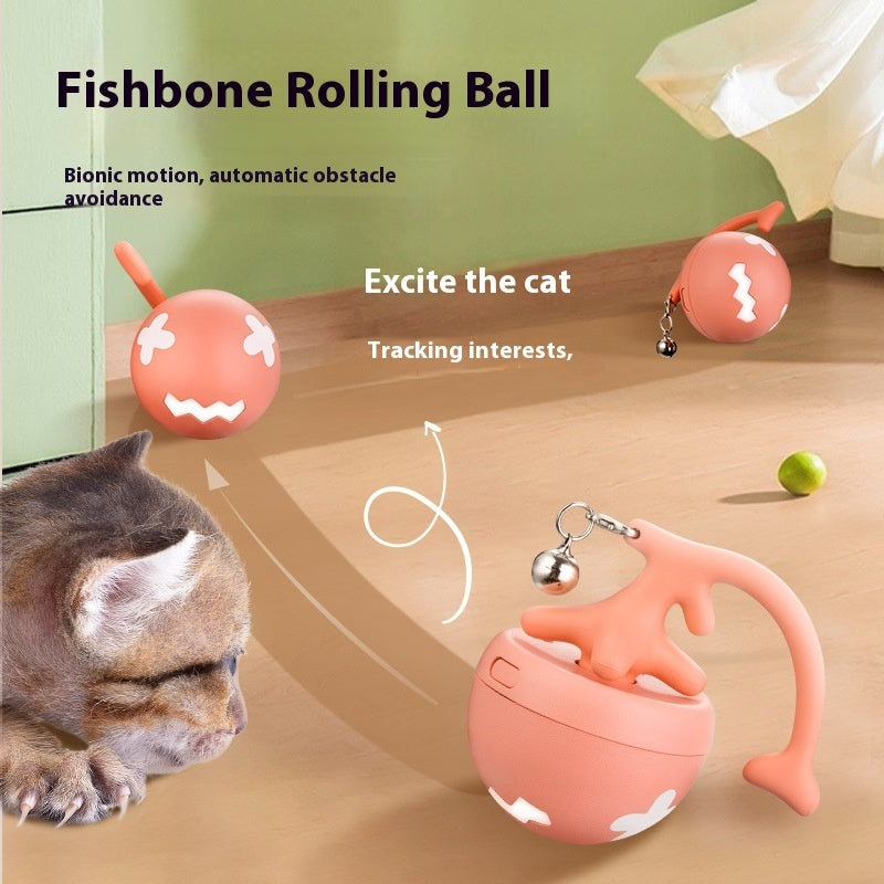 Interactive Cat Toy – Smart Teasing Ball with USB Charging