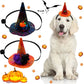 Halloween Spider Web Witch Hat Elastic Hair with Pet Supplies Dog Cat Pumpkin Bat Hat Hair Accessories