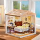 Miniature House Kit with Lights and Furniture