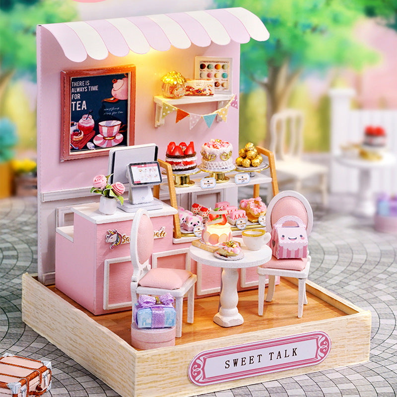DIY Little House Happy One Pavilion Handmade Assembly Model Toy
