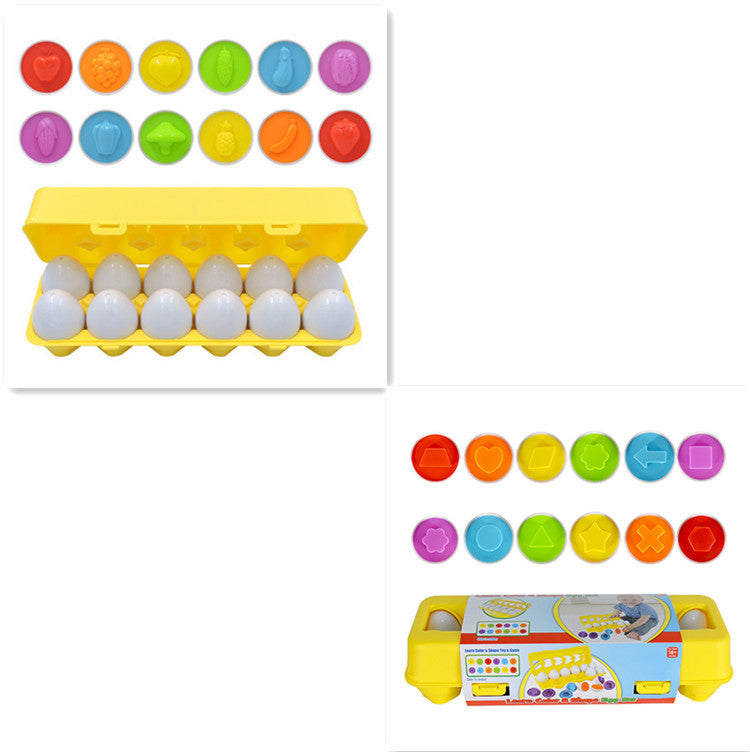 Educational Egg Toy Set for Kids – Shape & Color Matching