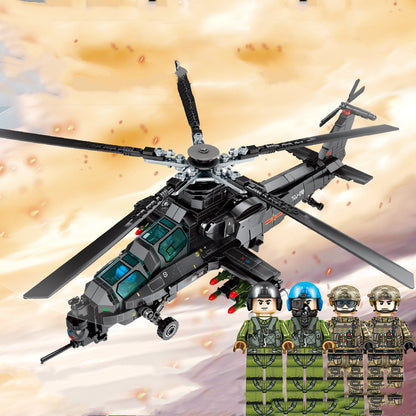 Building Blocks Aircraft Toy – Military Series Assembly Set for Kids