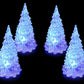 Mini Crystal LED Christmas Tree Night Light – Color Changing Tabletop Holiday Decor