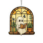 Halloween Decoration Ghost Reading Light Catcher Hanging Ornament Craft Pendant