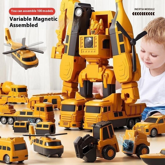 35PCS Car Toys Building Block Set – Military & Engineering Series
