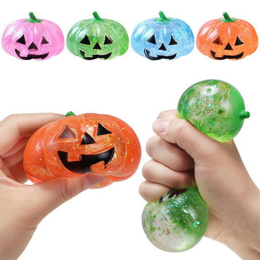 Pumpkin squishy stress relief toy for Halloween