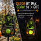 Solar Halloween Garden Lights – Witch Shoe, Pumpkin & Resin Stake Lanterns, Dusk-to-Dawn Auto On/Off for Yard & Outdoor Path