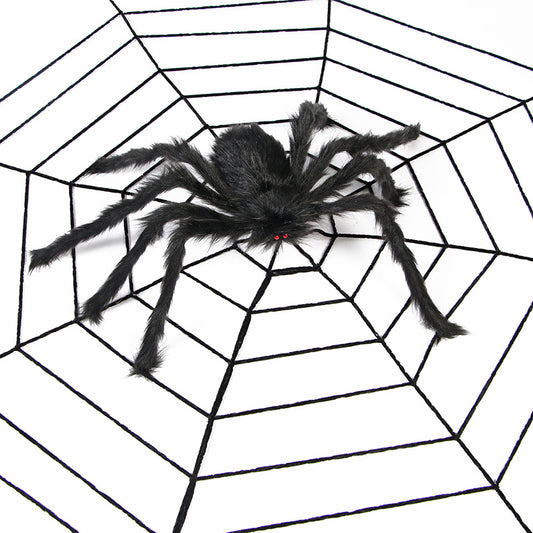 Halloween spider web decoration for seasonal party displays