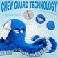 Durable Stuffed Octopus Dog Toy with Squeaker and Crinkle