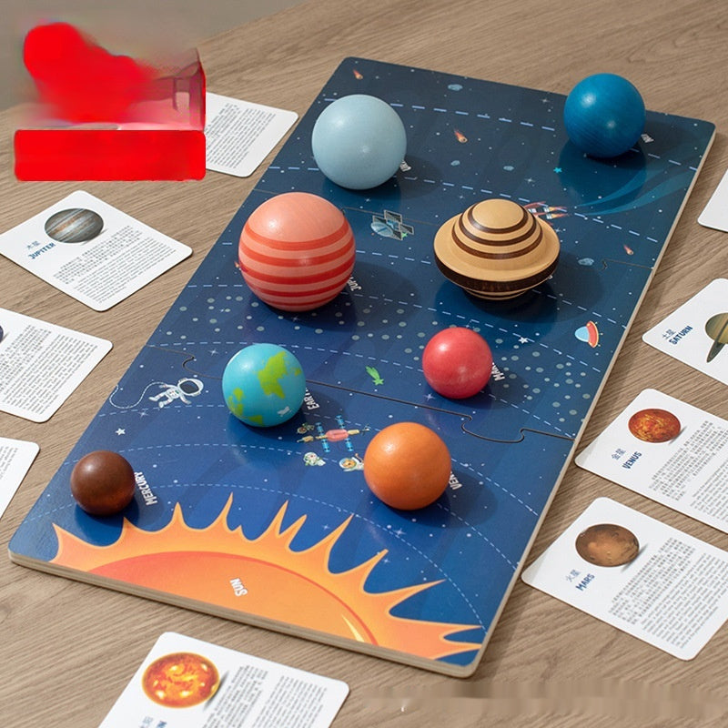 Solar System Toy – 3D Wooden Galaxy Educational Puzzle