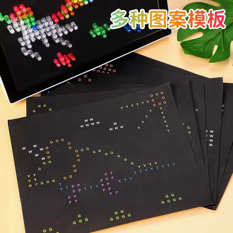 3DMagic Light Panel  Children's educational mushroom lamp toy DIY lamp panel pixel plane plug-in luminous lamp beads illustration board