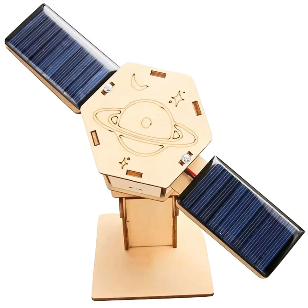 DIY STEM Artificial Satellite Space Model – Solar Power Educational Toy Kit