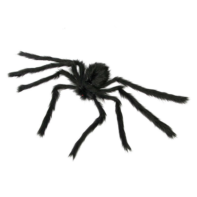 Spider Web Halloween Spider Party Decoration Props Spider Web Secret Room Tricky Simulation Plush Spider