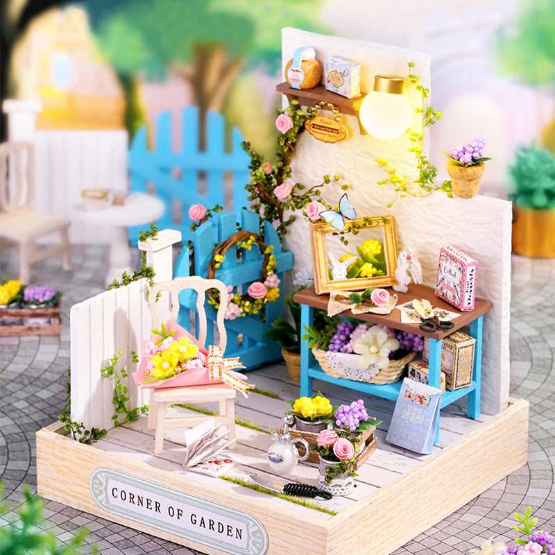 DIY Little House Happy One Pavilion Handmade Assembly Model Toy