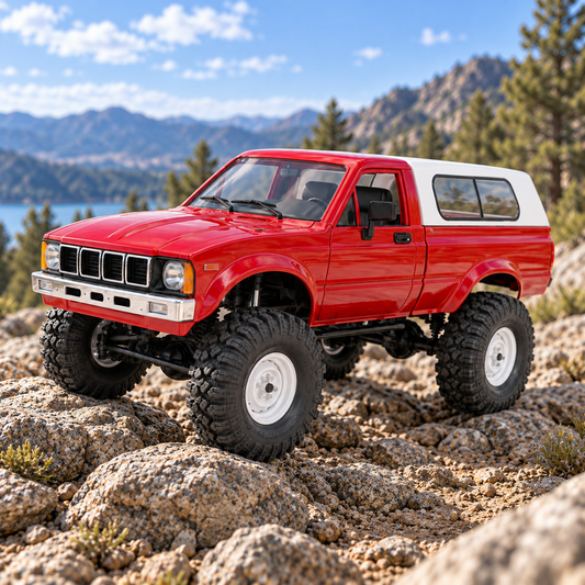 Rock Crawler RC Car with 4WD Pickup Truck Design