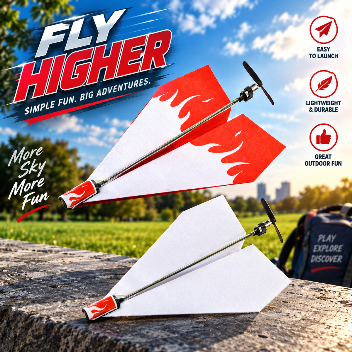 Motorized Paper Airplane Conversion Kit – DIY Electric Flying Toy