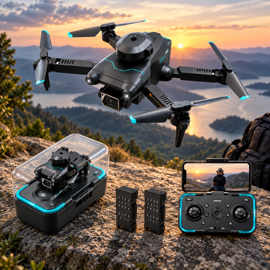 S96 Mini Pocket Drone for Kids & Adults - 4K Professional Camera Folding Quadcopter