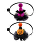 Halloween Spider Web Witch Hat Elastic Hair with Pet Supplies Dog Cat Pumpkin Bat Hat Hair Accessories