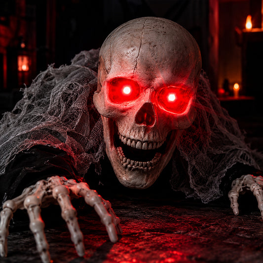 Voice activated skeleton toy Halloween decoration