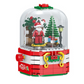 Christmas Building Music Box Christmas Tree Rotating Light Building Blocks Assembly Kids Toys