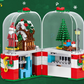Christmas Building Music Box Christmas Tree Rotating Light Building Blocks Assembly Kids Toys