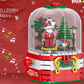 Christmas Building Music Box Christmas Tree Rotating Light Building Blocks Assembly Kids Toys