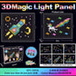 3DMagic Light Panel  Children's educational mushroom lamp toy DIY lamp panel pixel plane plug-in luminous lamp beads illustration board