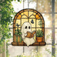 Halloween Decoration Ghost Reading Light Catcher Hanging Ornament Craft Pendant