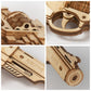Robotime Gun Building Blocks DIY Revolver,Scatte with Rubber Band Bullet  Wooden Popular Toy Gift for Children Adult