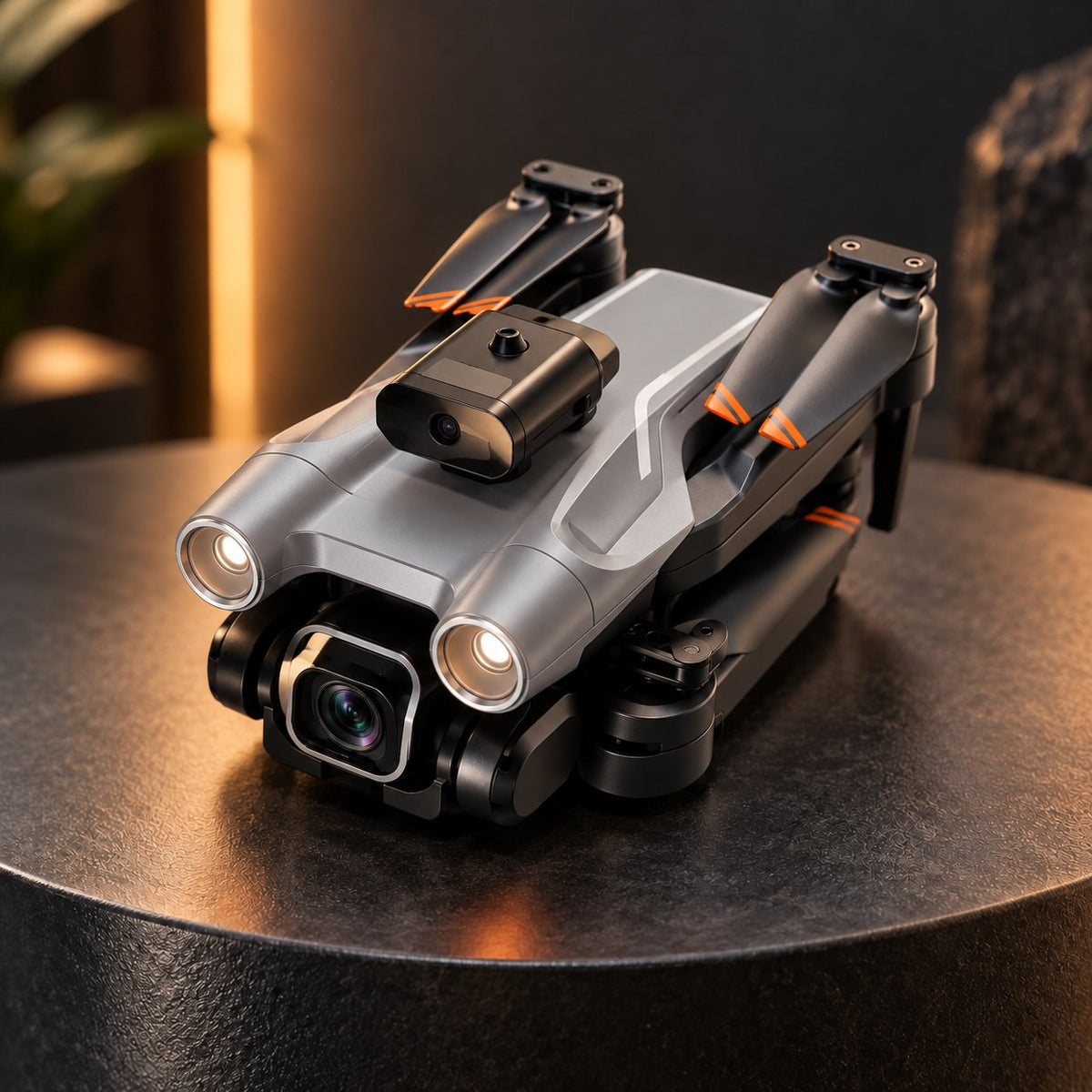 Folding UAV with Optical Flow and Dual Camera System