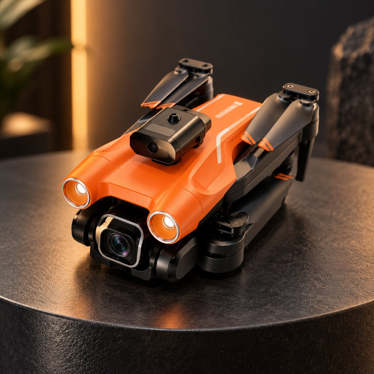 Folding UAV with Optical Flow and Dual Camera System