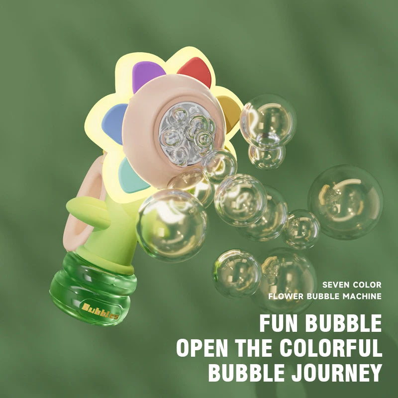 Colorful Bubble Machine – Auto Blower with Lights & Dance Mode