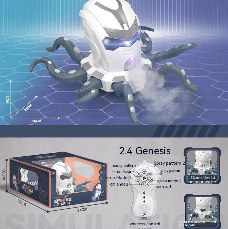 Interactive Remote Control Spider Toy with Spray