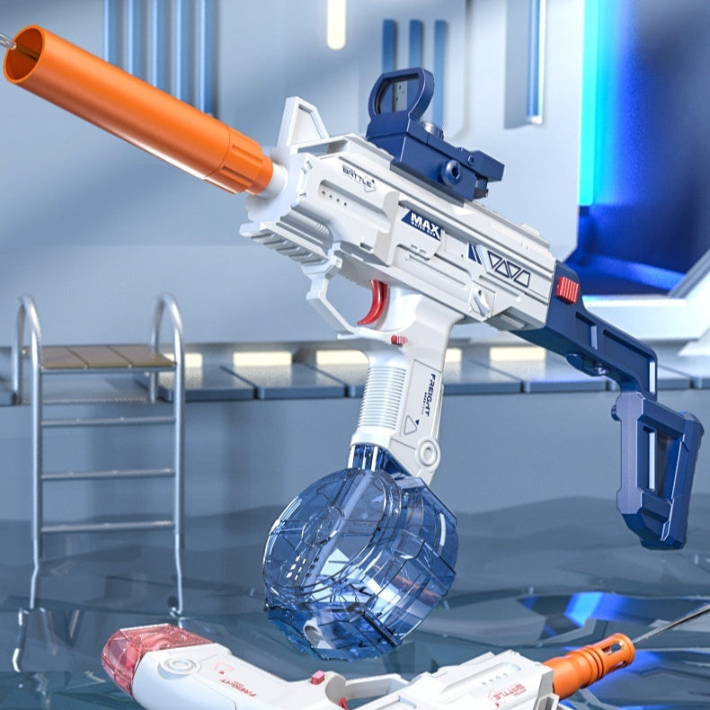 Rechargeable Electric Spray Gun – Long Range Water Blaster with Dual Clips