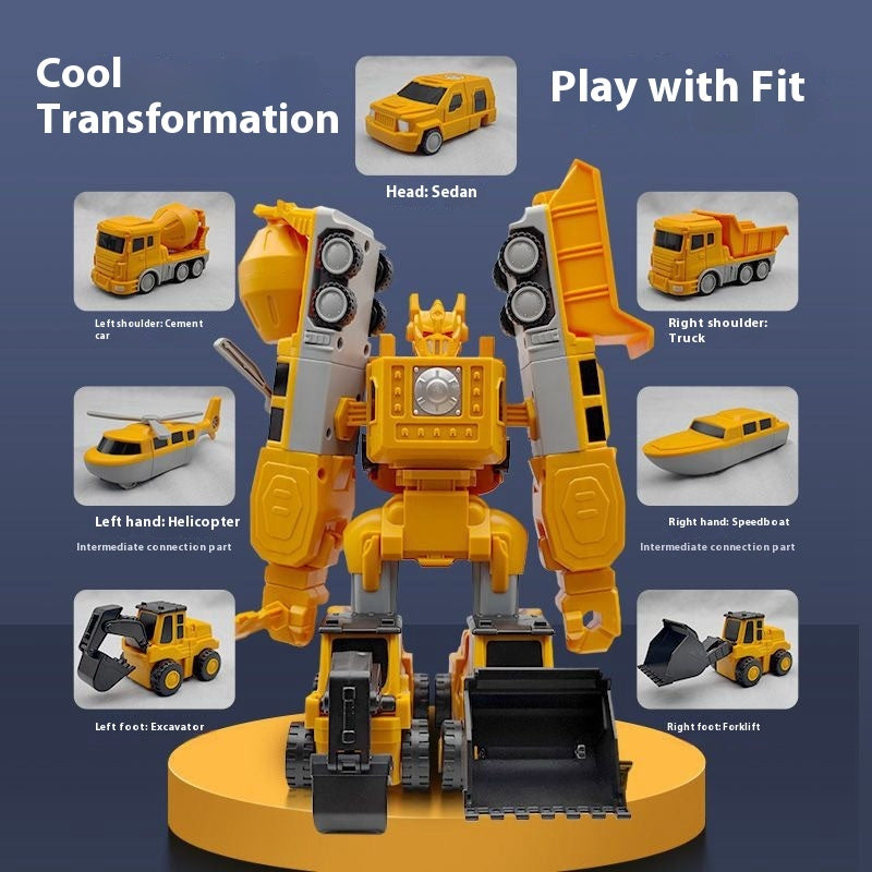 35PCS Car Toys Building Block Set – Military & Engineering Series