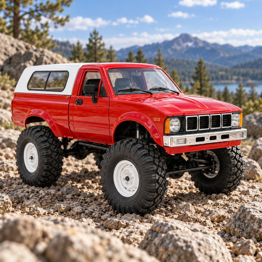 Rock Crawler RC Car with 4WD Pickup Truck Design