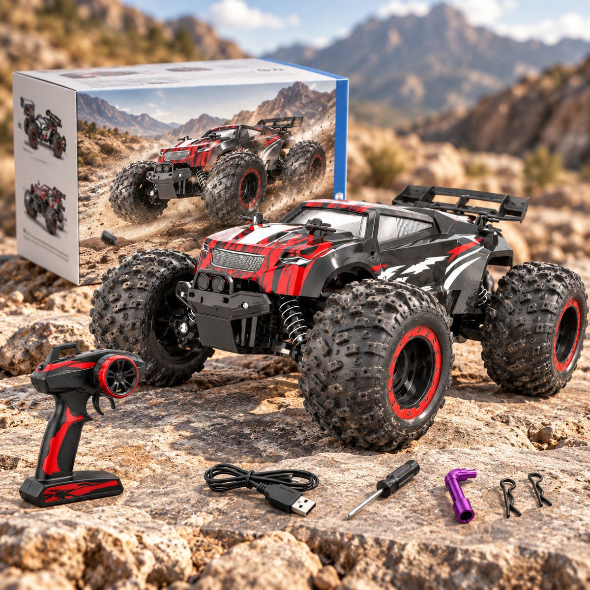 Crawler RC car with remote controller