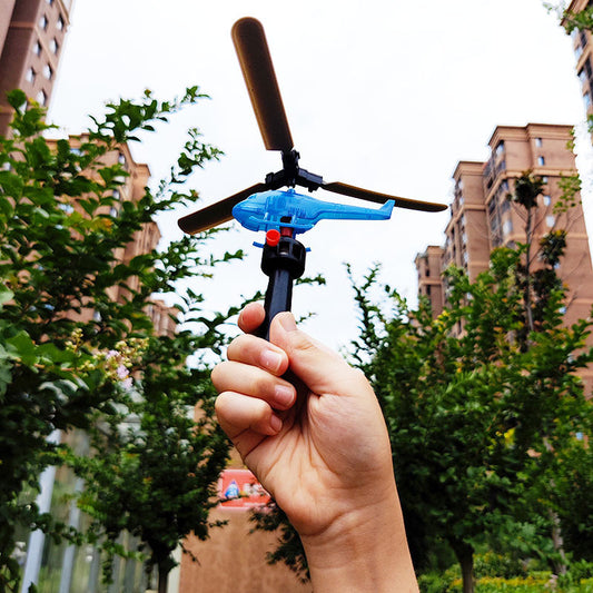 Colorful Pull Line Helicopter Toy for Kids & Teens
