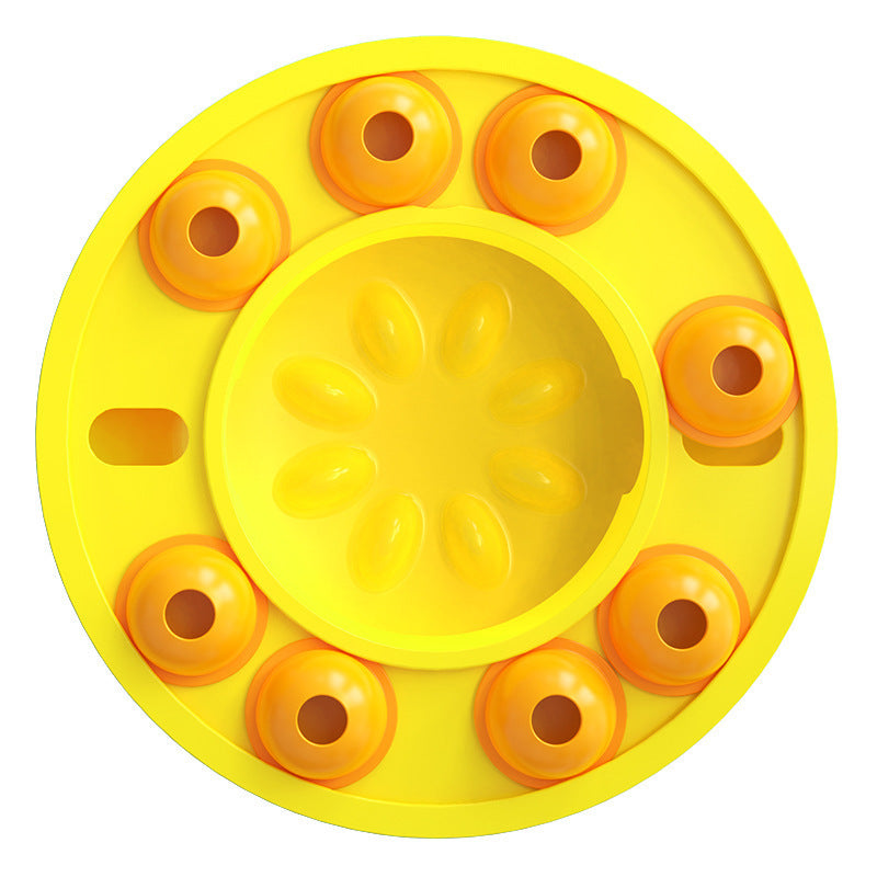Interactive Dog Puzzle Toy with Slow Feeder and Food Dispenser