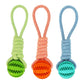 Durable Pet Toy with Rope and TPR Chew Ball for Dogs