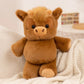 Running Cow Plush Toy Highland Cow Stuffed Animal Gift