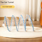 Collapsible Cat Tunnel with Mice and Feather Toys