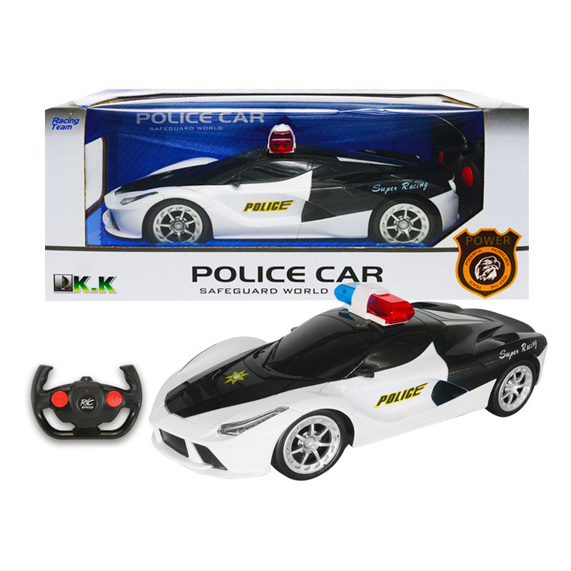 Rechargeable RC Drift Car – Police Series with Lights & Music