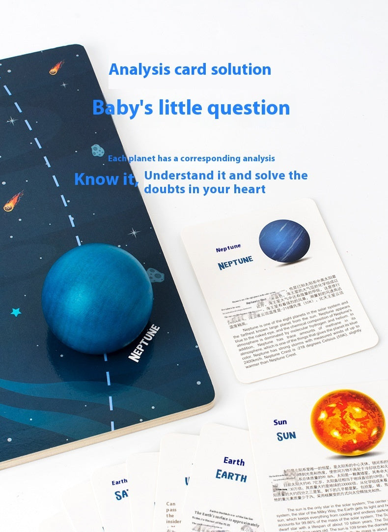 Solar System Toy – 3D Wooden Galaxy Educational Puzzle