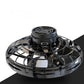Safe indoor play with a hand-controlled Orb Spinner in a living room