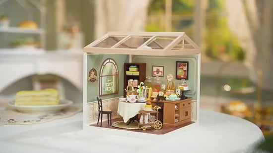 Miniature House Kit with Lights and Furniture